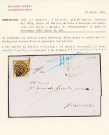 1858 - 3 baj giallo paglia (4d), ... 