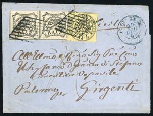 1862 - 4 baj giallo chiaro, 8 baj bianco, ... 