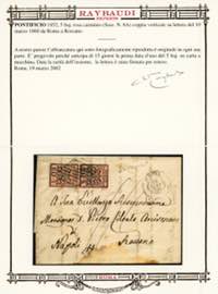 1860 - 5 baj rosa carminio (6A), ... 