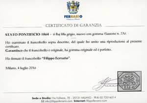 1864 - 6 baj lilla grigio (7A), ... 