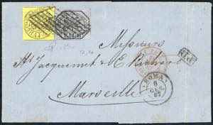 1867 - 6 baj lilla grigio, 4 baj giallo ... 