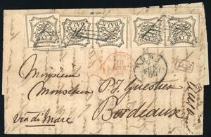 1856 - 8 baj bianco (9), due coppie e un ... 