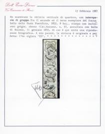1854 - 8 baj bianco, stampa con ... 