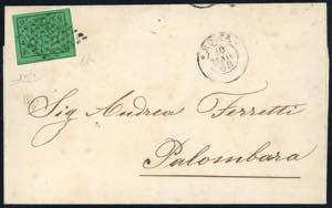 1868 - 2 cent. verde giallo (13), perfetto, ... 
