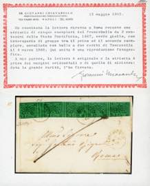 1868 - 2 cent. verde giallo (13), ... 