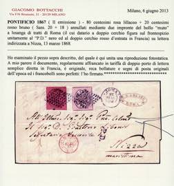 1868 - 80 cent. e 20 cent., non ... 