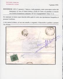 ACQUAPENDENTE, bollo di tassa 20 ... 