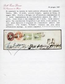 1861 - 10 soldi bruno rosso, ... 
