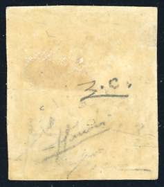 1851 - 5 cent. nero (1), ben ... 