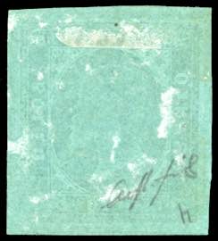 1853 - 5 cent. verde (4), perfetto ... 