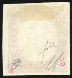 1854 - 40 cent. rosso mattone (9), ... 