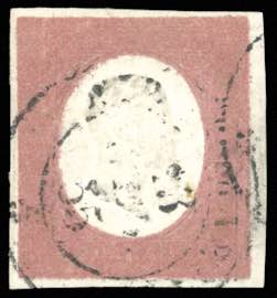 1854 - 40 cent. rosso mattone (9), perfetto ... 