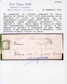 1857 - 5 cent. verde smeraldo ... 