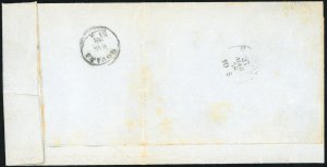 1858 - 5 cent. verde giallo, ... 