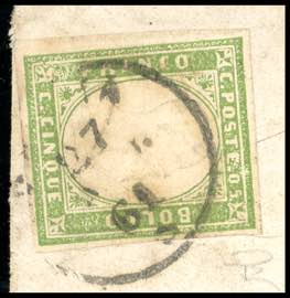 1861 - 5 cent. verde oliva ... 