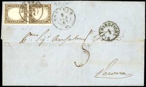 1861 - 10 cent. bruno grigio olivastro ... 