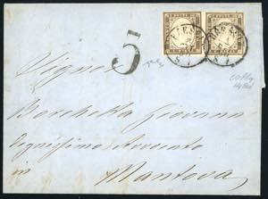 1860 - 10 cent. bruno olivastro scuro ... 