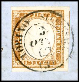 1862 - 10 cent. bruno rossastro ... 