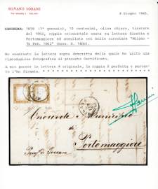 1862 - 10 cent. oliva chiaro ... 