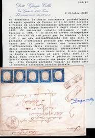 1859 - 20 cent. cobalto oltremare ... 