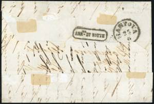 1857 - 40 cent. vermiglio scuro, 5 ... 