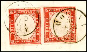 1860 - 40 cent. rosso (16C), ... 