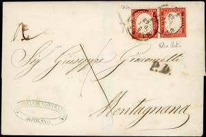 1863 - 40 cent. rosso vermiglio (16Da), ... 