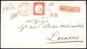 1863 - 40 cent. rosa carminio (16E), ... 