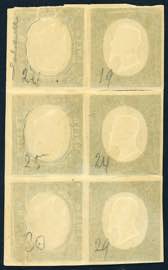 1854 - 5 cent. verde oliva, non ... 