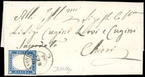 PIEMONTE-VINOVO, punti 13 - 20 cent. (15A), ... 