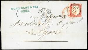 SAVOIA-LANSLEBOURG, bollo dellufficio di ... 