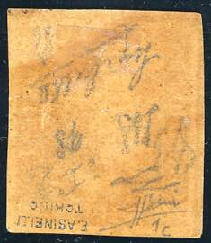 1859 - 1/2 grano giallo brunastro, ... 