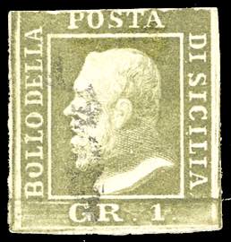 1859 - 1 grano verde oliva chiaro, ... 