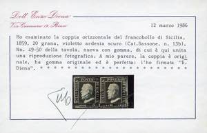 1859 - 20 grana violetto ardesia ... 