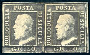 1859 - 20 grana violetto ardesia scuro ... 