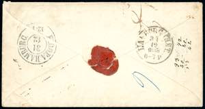 1856 - 4 crazie verde su grigio, ... 