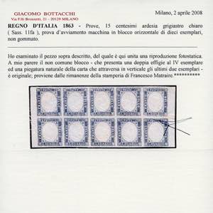 1863 - 15 cent. ardesia grigiastro ... 