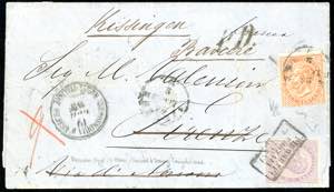 1865 - 60 cent. De La Rue, tiratura di ... 