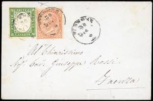 1863 - 10 cent. De La Rue, tiratura di ... 