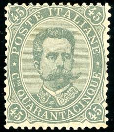 1889 - 45 cent. Umberto I (46), buona ... 