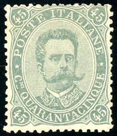 1889 - 45 cent. Umberto I (46), nuovo, gomma ... 