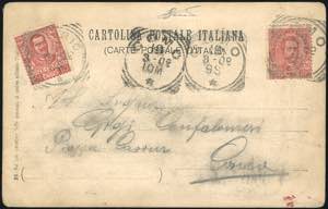 1902 - 10 cent. Umberto I (60), su cartolina ... 