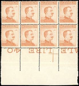 1916 - 20 cent. Michetti, senza filigrana ... 