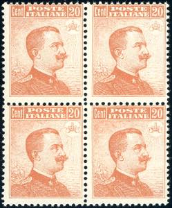 1916 - 20 cent. Michetti, senza filigrana ... 