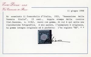 1921 - 15 cent. Venezia Giulia, ... 