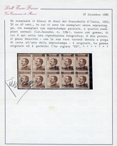 1923 - 50 su 40 cent. Michetti ... 
