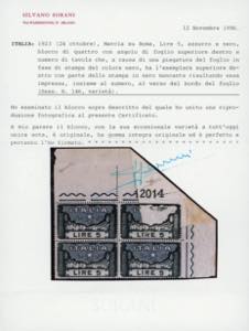 1923 - 5 lire Marcia su Roma, ... 