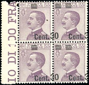 1924 - 30 cent. su 55 cent. Michetti, blocco ... 