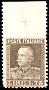 1927 - 1,75 lire Parmeggiani, non dentellato ... 