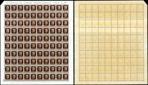 1929 - 30 cent. Imperiale, foglio comleto di ... 